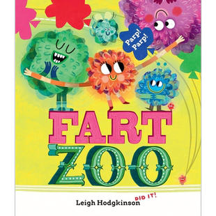 放屁动物园 Fart Zoo 英文原版 儿童绘本 动物故事图画书 进口童书3-6岁 令人捧腹大笑的搞笑绘本故事 亲子读物 大音