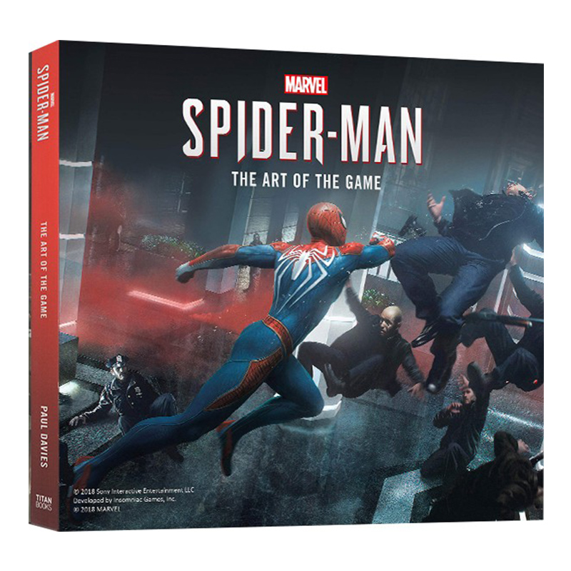 漫威蜘蛛侠电影游戏艺术画册设定集 英文原版 Marvel's Spider Man: The Art 精装 PS4 彼得帕克 of the Game by Paul Davie