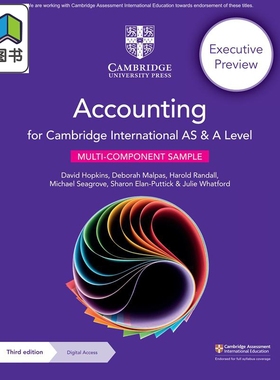 剑桥NEW Cambridge International AS & A Level Accounting Coursebook with Digital Access (2 years) 大音