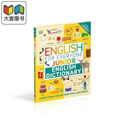 DK English for Everyone Junior 系列 儿童插图英语词汇字典 英文原版 English Dictionary 新视觉 人人学英语  单词词语工?
