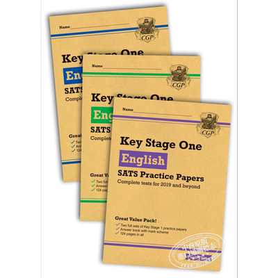 CGP KS1 English SAT考试S Practice Paper 套装 Packs 1, 2 & 3 英国进口原版书