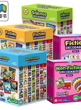 Junior小豆爬藤 自拼解码系列 英文原版自然拼读读物 科学分级 轻松进阶 开启自主阅读之门 科普+科学+故事主题 大音
