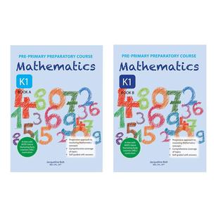 新加坡教辅学龄前数学预备课程练习册Preparatory course两册 K1 4-5岁