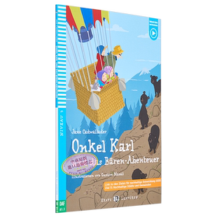 德文原版 ELI Young Readers German A1 Onkel Karl und das Baren-Abenteuer卡尔叔叔和熊 德语学习分级读物 大音