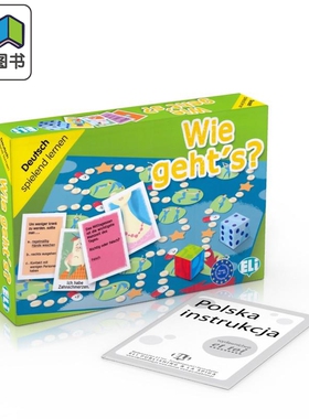 德文原版卡牌棋盘语言游戏 Wie gehts 德语词汇学习桌游 人与健康 身体状况 医学与疾病 初级A2-B1 大音