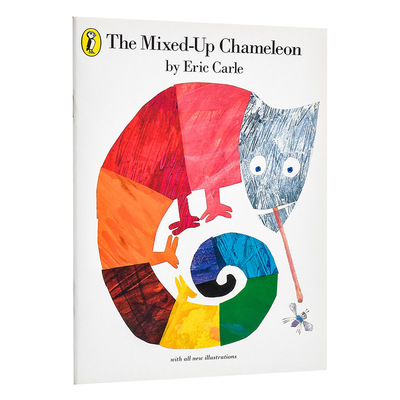 艾瑞卡尔 拼拼凑凑的变色龙 英文原版 The Mixed-up Chameleon 自我认知与肯定 亲子故事绘本 3-6岁