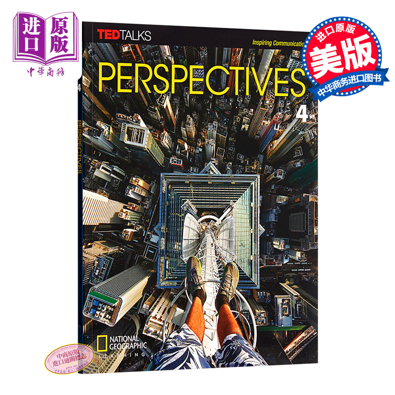 Perspectives 4: Student Book with Online Workbook Package 英文原版 视野4：国家地理英语综合学习教材学生书 书籍/杂志/报纸 原版其它 原图主图