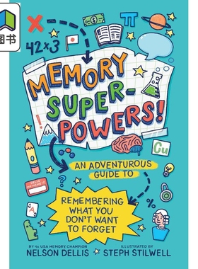 我的记忆超能力 Memory Superpowers 英文原版 儿童读物精装 一本教你如何记住不想忘记的事情的冒险指南 9岁以上 大音