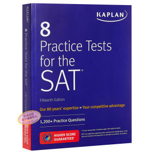 卡普兰SAT考试8套习题 15版英文原版 8 Practice Tests for SAT Kaplan Test Prep美国高考SAT考试