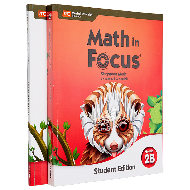 Math in Focus Grade 2 焦点数学 二年级下册套装 学生书+课外练习作业本 英文原版 美国HMH教材 小学新加坡数学 大音