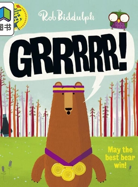森林熊竞赛 Rob Biddulph Grrrrr 英文原版 儿童绘本 图画故事书 精品绘本 进口图书 3+岁故事书 获奖名家作品 大音