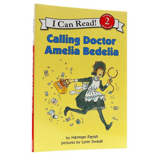 英文原版 糊涂女佣 Amelia Bedelia ：Calling Doctor 儿童分级阅读 英语故事图画故事书