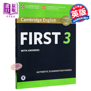 Answers English Book Cambridge Audio 真题集：学生书 剑桥FCE考试3 First 有答案配音频 Students 英文原版 with