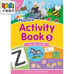 Book 快乐自然拼读活动手册5 Jolly 英语 Activity 手写体英式 大音 Phonics