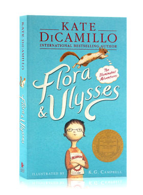 Flora and Ulysses 弗罗拉与松鼠侠 英文原版小说 纽伯瑞金奖 Kate DiCamillo 弗洛拉和尤利西斯 课外阅读 冒险故事