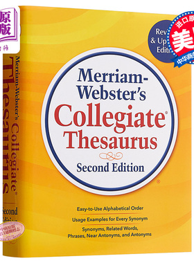 麦林韦氏英语字典词典辞典系列 Merriam Websters Collegiate Thesaurus 大学词源 英英 英文原版进口工具书