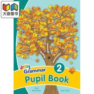 Letters 手写体字母 Jolly 英语版 快乐语法2 Precursive 英文原版 英式 Book Pupil 大音 进口 Grammar 学生用书