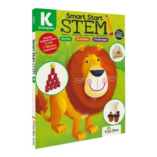 聪慧启蒙幼儿园跨学科学习练习册 英文原版 Evan Moor Smart Start STEM K 美国加州教辅 英语启蒙教材 5-6岁