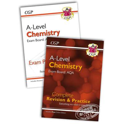 CGP Complete Revision and Exam Practice A-Level Chemistry AQA Year 1 & 2 化学备考套装两册 含电子版+答案