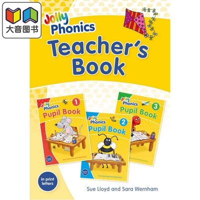 英文原版快乐自然拼读教师用书 彩色版 印刷体 Jolly Phonics Teacher's Book colour edition in print letters 大音
