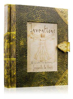 达芬奇素描手稿3D立体书 英文原版 Inventions: Leonardo Da Vinci 原装进口正版书籍