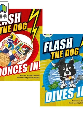 Pearson Bug Club Flash the Dog Story 培生 虫子俱乐部 闪光狗的故事2册套装 阅读图画书 7-8岁 小学3年级 大音