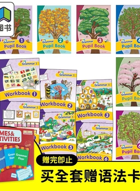 快乐语法系列合集 学生书 练习册1-6 手写体字母 英式英语版原版 Jolly Grammar Pupil Book Precursive Letters 大音