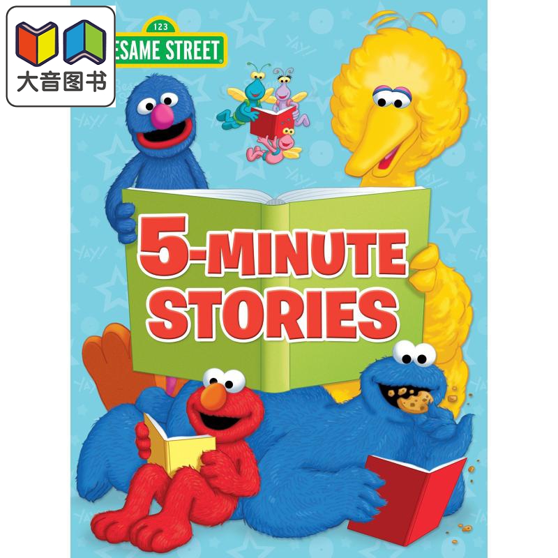 Sesame Street 5-Minute Stories芝麻街5分钟故事英文原版进口原版精装 3岁到7岁儿童图画书故事书