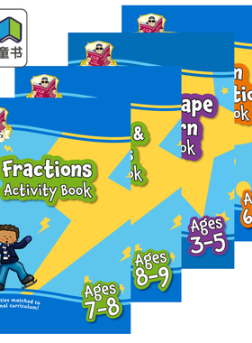 英国CGP原版 New KS1 Maths 数学十分钟小测每日练习学期作业多组合 Daily Practice 10-Min Tests小升初趣味练习思维培养 7-11岁