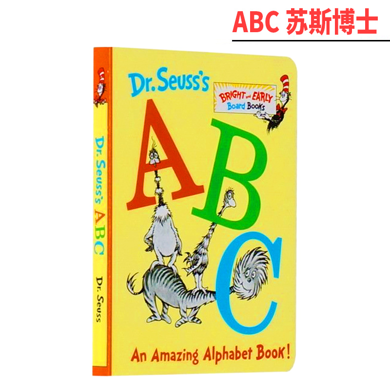 英文原版 Dr. Seuss's ABC苏斯博士儿童学习字母纸板书廖彩杏书单英文原版绘本