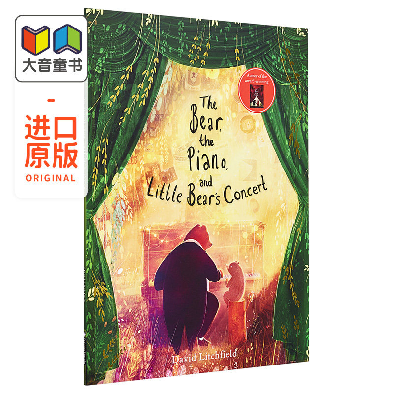 David Litchfield 系列精品绘本 The Bear the Piano and Little Bears Concert 熊和钢琴和小熊熊的演唱会 英文原版 亲子共?