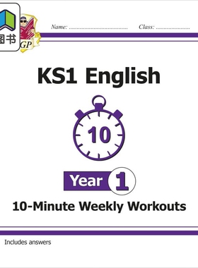 英国CGP KS1 English 10-Minute Weekly Workouts - Year 1 大音