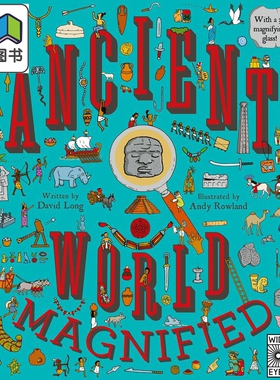 Ancient World Magnified 放眼古世界 英文原版 进口原版 5岁到10岁 精装 消失的文明 儿童图画书 David Long