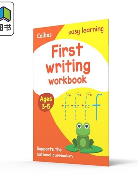 Collins Easy Learning 柯林斯易学儿童 初学写作练习册 3-5岁 First Writing Workbook 英文原版 学前英语启蒙 大音