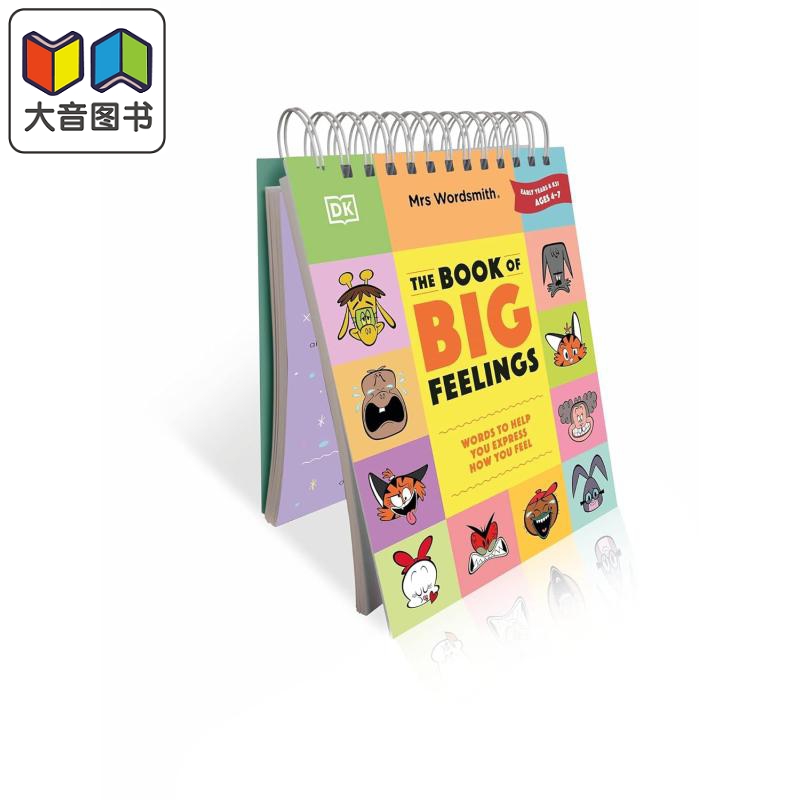 Mrs Wordsmith The Book of Big Feelings 4-7岁 DK沃德史密斯夫人 英语拼词卡1阶 插图单词图画书 英文原版进口 大音