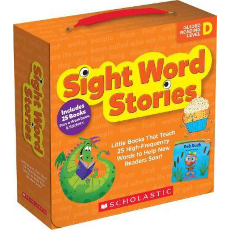 学乐关键词阅读包D级 Sight Word Stories Level D (With Storyplus) 英文原版 儿童自然拼读学习套装 适合初学者 大音