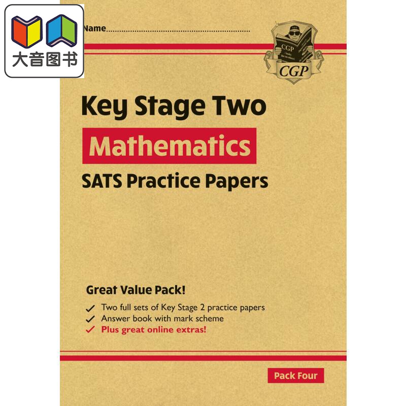 新KS2 Maths SATS实践论文套装4 New KS2 Maths SATS Practice Papers Pack 4 with free Online Extras 英文原版 大音