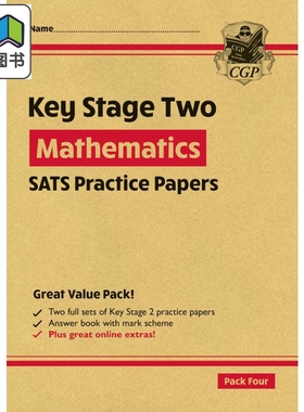 新KS2 Maths SATS实践论文套装4 New KS2 Maths SATS Practice Papers Pack 4 with free Online Extras 英文原版 大音