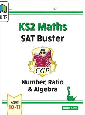 英国原版CGP New KS2 Maths SAT Buster: Number, Ratio & Algebra - Book 1 大音