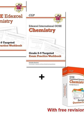 英国原版CGP教辅 Chemistry GCSE & IGCSE Grade 8-9 Targeted Exam Practice Workbook 英文原版化学爱德思目标考试练习册