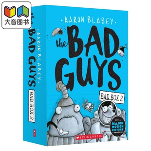 Guys 桥梁漫画：坏蛋联盟 英文原版 学乐精品 The 漫画故事书 大音 Bad 儿童幽默绘本 Box
