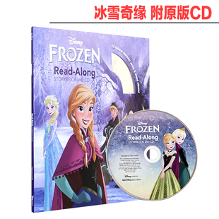 英文原版 Along Read Frozen 阅读学习英语辅助图画书 冰雪奇缘 迪士尼独立阅读系列 Storybook 有声读物 带CD故事书