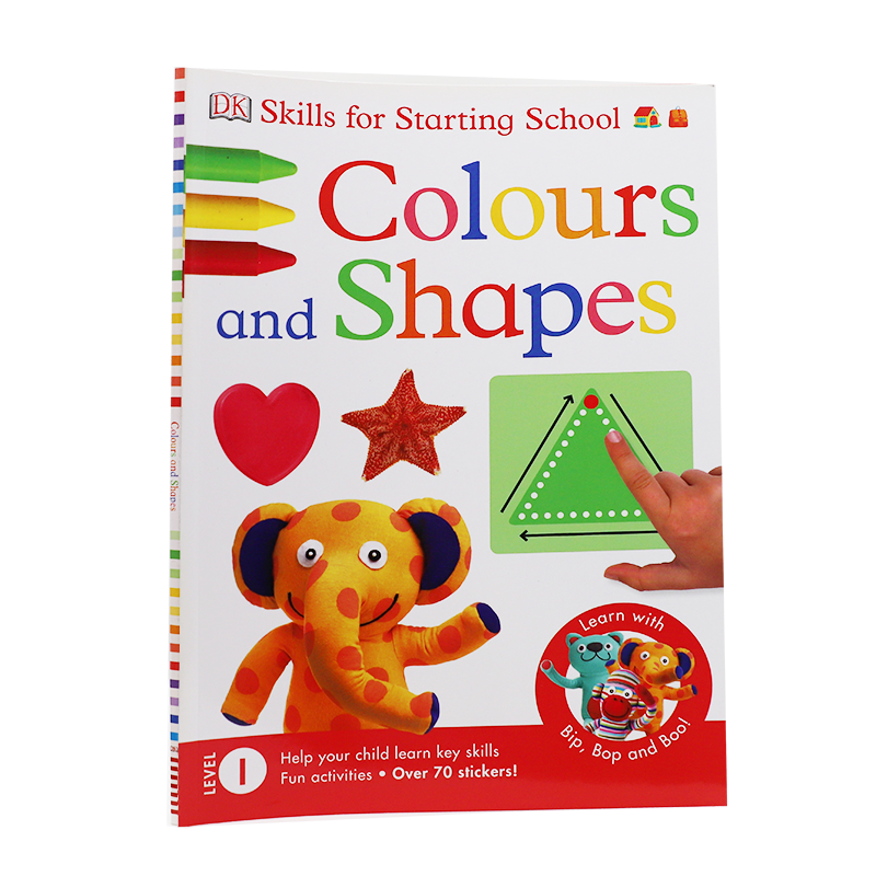 原版进口 Skills for Starting School Colours and Shapes 开学技能1、2、3开学技能颜色和形状 宝宝认知亲子教学