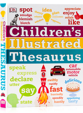 英文原版 精装 DK儿童图解同义词词典 Children's Illustrated Thesaurus 儿童英语学习工具书 分类词词典 少儿百科 8-14岁