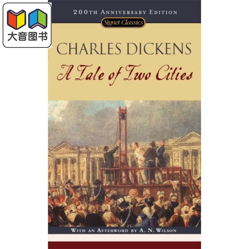 双城记 英文原版 查尔斯 狄更斯 世界经典名著 中学高中大学课文英文阅读经典小说 A Tale of Two Cit 大音