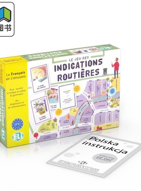 Le jeu des indications routières 路标 A2 - B1 法语语法和词汇游戏 ELI 法文原版进口语言学习活动 大音
