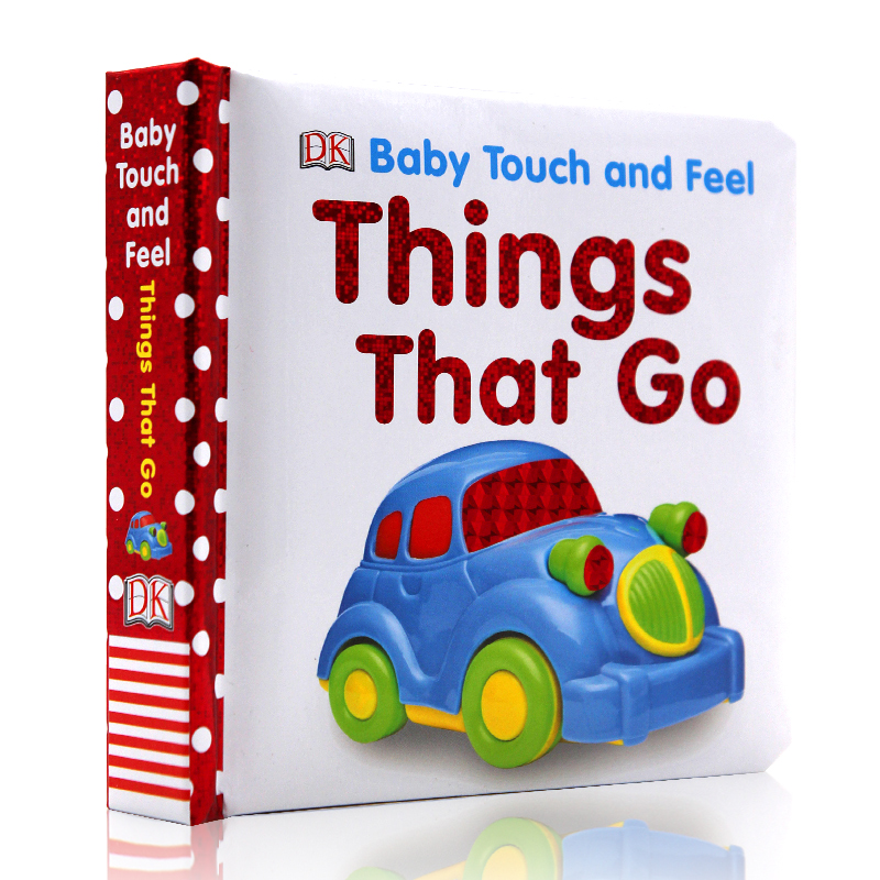 DK出版 进口英文原版绘本 Baby Touch and Feel Things That Go 儿童英语学习认知 交通工具 纸板书触摸书 幼儿英语启蒙 亲子