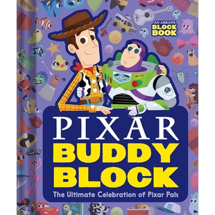 An Abrams Block Book Pixar Buddy Block 皮克斯字母立体书 英文原版 儿童绘本 英语启蒙纸板书 伍迪巴斯光年 大音