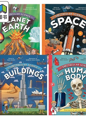 壮观的科学英文科普绘本4册套装 The Spectacular Science of Buildings建筑 Space太空 Human Body Planet Earth 大音