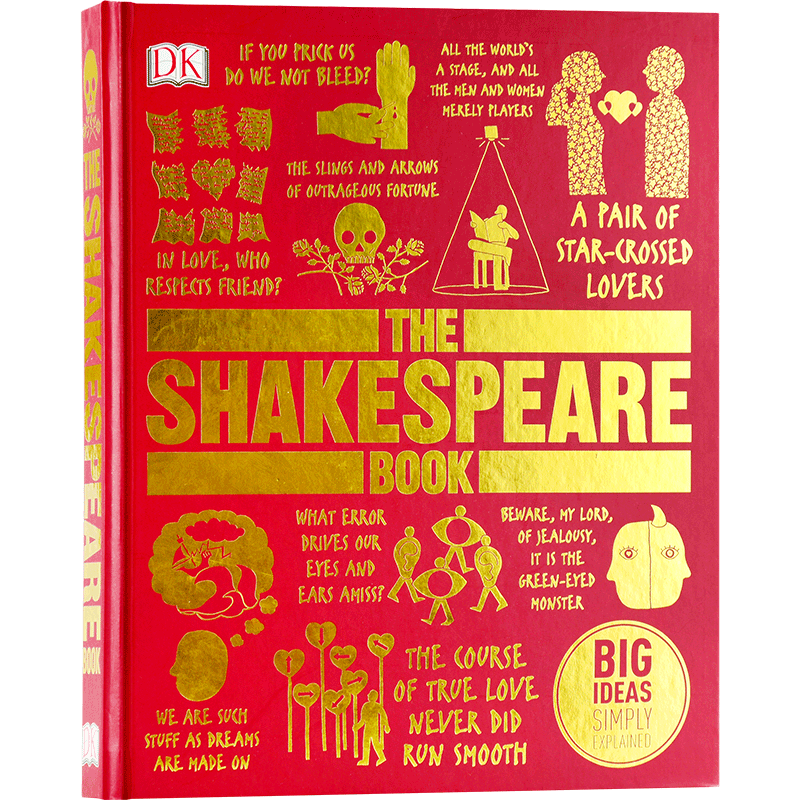 DK Big Ideas Simply Explained 图解百科全书丛书系列 英文原版 The Shakespeare Book 莎士比亚 大开精装全彩插图铜版纸科?